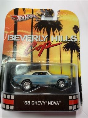 Hot Wheels Beverly Hills Cop '68 Chevy Nova - Light Blue